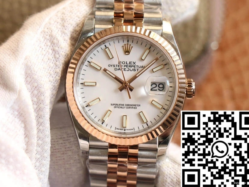 Dial Rolex EW Factory Gold M126231-0017 White Rose Datejust 0705